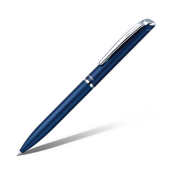 Ручка гелевая Pentel "Energel"  металлический корпус, темно-синий, черн. стерж., 0,7мм BL2007C-A