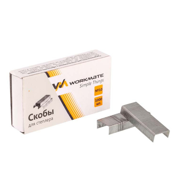 Скобы №10, 20л, оцинкованные (1уп*1000шт) 14-2766 Workmate