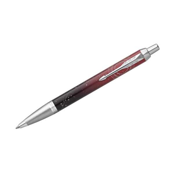 Ручка перьевая PARKER "IM Black CT" синий патр., черный латун. корп., хром. отд. 1931644