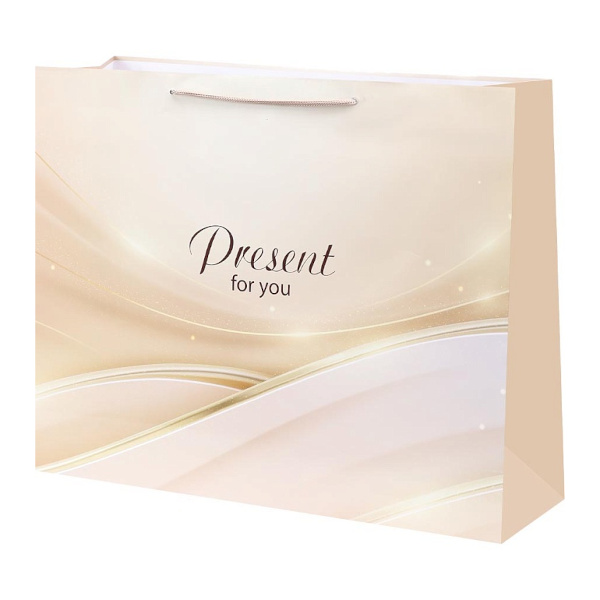 Пакет бумажный 44*54*16см "Золото абстракция" ПКП-9127 Миленд