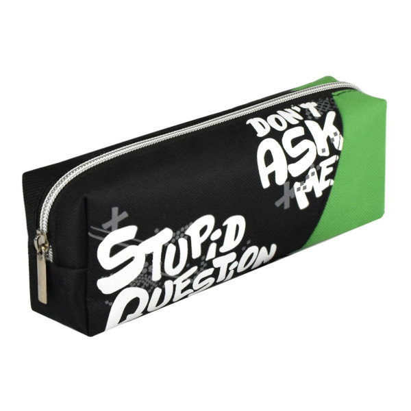 Пенал Феникс+ "Не задавай вопросов" 1отд., 19,5*5,5*6,5см, полиэстер, на молнии 68385