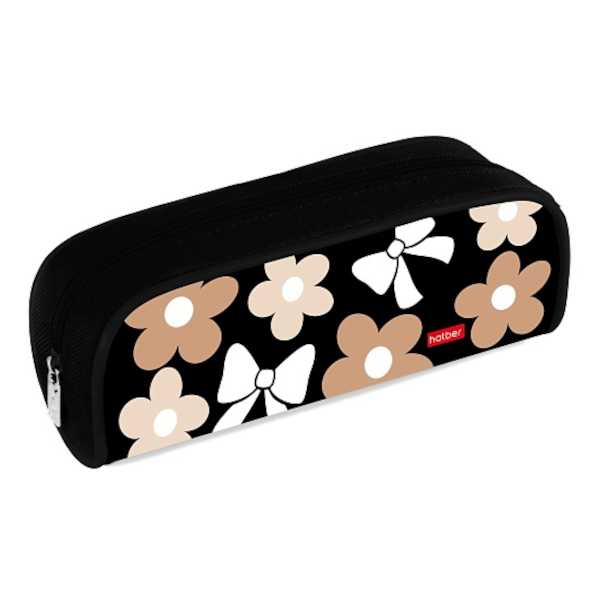 Пенал-косметичка 1отд., 21*8*4см "Floral CHIC" без напол., полиэстер Npk_65264 Hatber