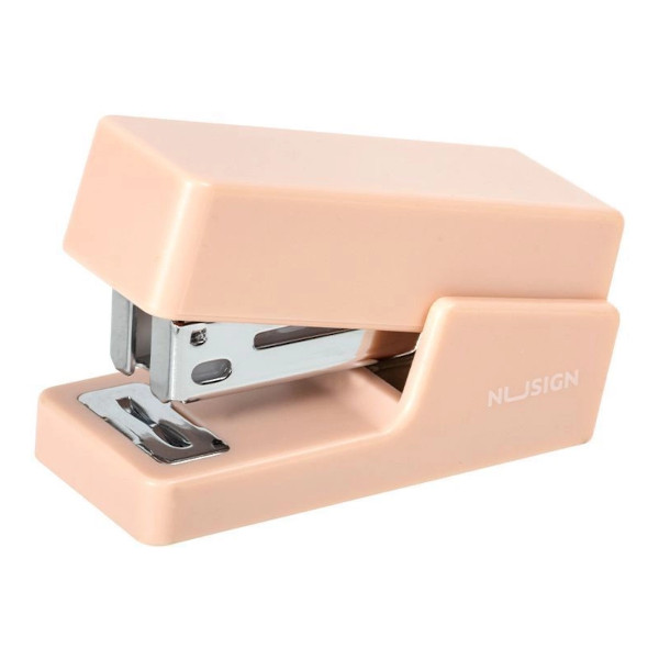Степлер-мини №24/6, 15л, пластик, розовый "Nusign. Linfini" ENS083PINK Deli