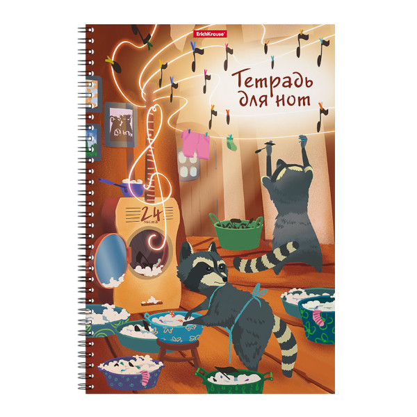 Тетрадь для нот вертик. 24л А4 "Music Fantasy" картон, ассорти 63653 Erich Krause