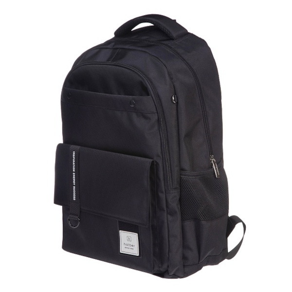 Рюкзак Hatber Perfect "Black" 2отд., 4карм., полиэстер, 47*32*17см NRk_10110