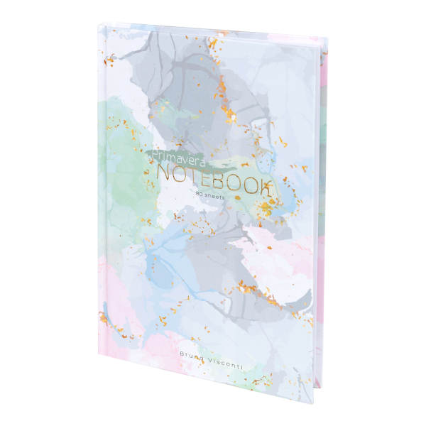 Блокнот А5 80л "Primavera" клетка, сшивка, тв.обл., картон, рисунок 3-80-072/41 Bruno Visconti