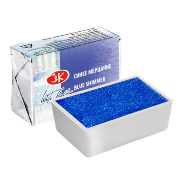 Акварель худож. Невская Палитра "Белые ночи" кювет 2,5 мл синее мерцание 1911989