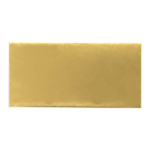 Конверт Е65 110*220мм без окна, без запечатки, стрип, 125гр/м2, золото "Sirio Pearl" 24-23 Полином