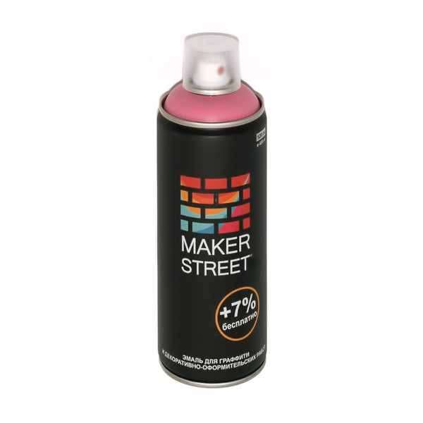 Эмаль для граффити и декоративно-оформительских работ, розовый 302 MAKERSTREET MSM400