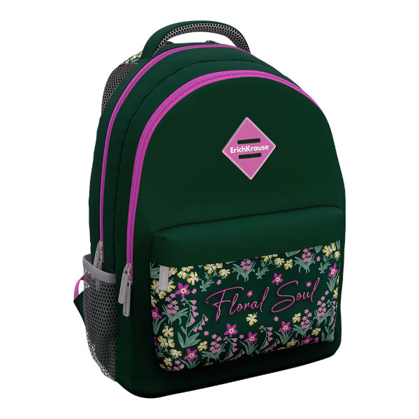 Рюкзак Erich Krause "ErgoLine 20L Floral Soul" 2отд., 3карм., 44*33*23см 62996
