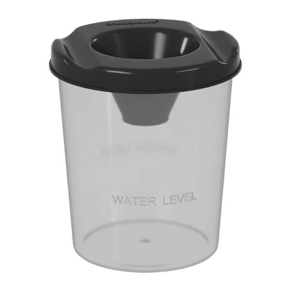 Стакан-непроливайка, 1 отделение с крышкой "Classic" черный 63792 Erich Krause