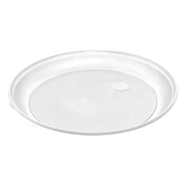 Тарелка пластиковая 205мм прозрачная (1уп * 50шт)