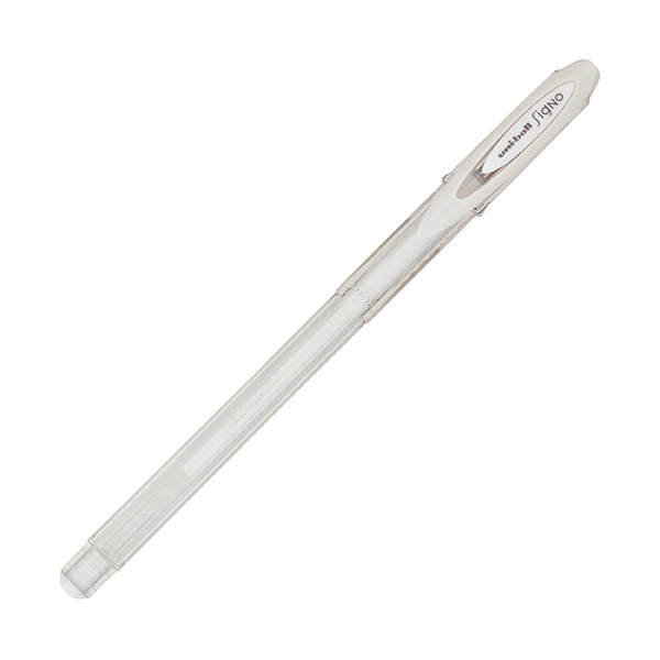 Ручка гелевая 0,7мм, белый, прозрач. корп. "Signo" UM-120AC UNI