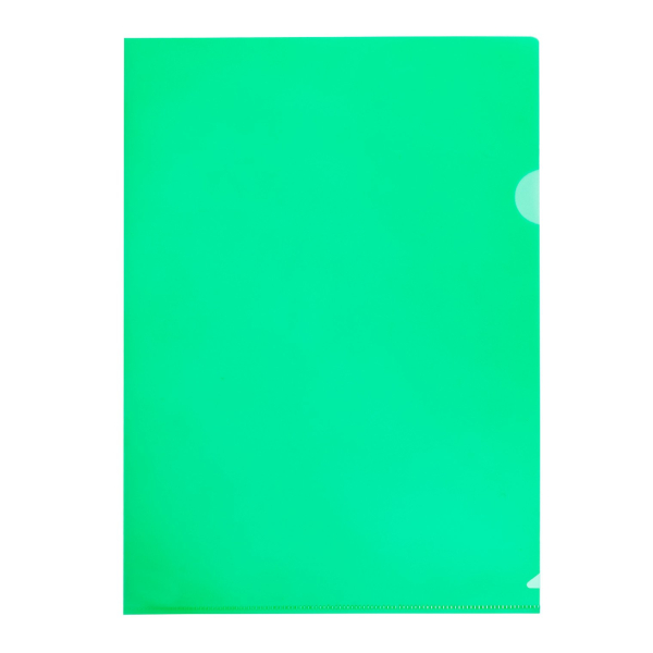 Папка-уголок А4, 1отд., 180мкм, зеленая 15-6226 Workmate