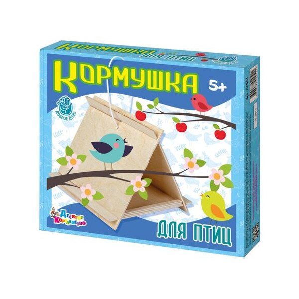 Набор для творчества Доброе дело "Кормушка для птиц" конструктор из дерева 02951