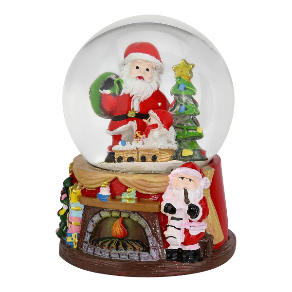 Шар стеклянный "Волшебный вечер" 10*7*7см, 3*AG3 подсвет. СВШ-2242 Миленд