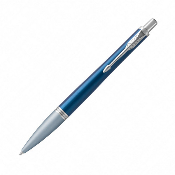 Ручка шар PARKER "Urban Premium Dark Blue CT" синяя, голуб. алюм. корп., хром. отд. 1мм 1931565
