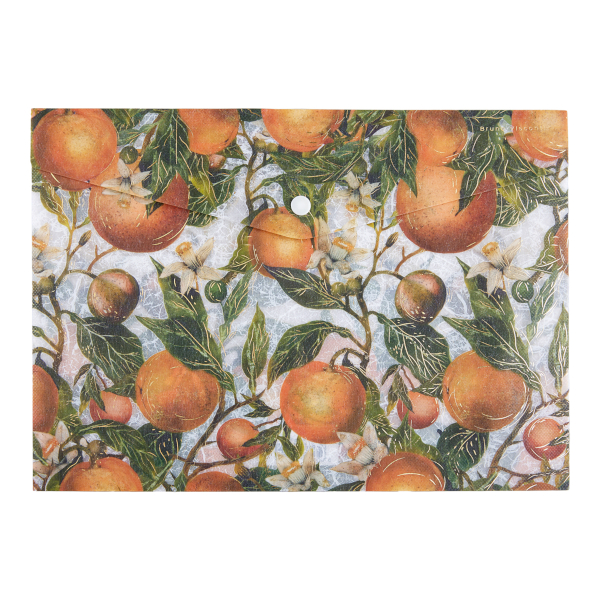 Папка-конверт на кнопке А4, 1отд., 180мкм, рисунок "Апельсины" 14-036/20 Bruno Visconti