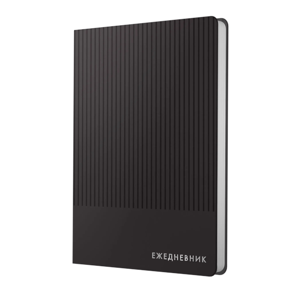 Ежедневник А5 136л не дат Listoff "Studio" тв. обл., иск.кожа, сшивка, черный ЕИКСФ52513603