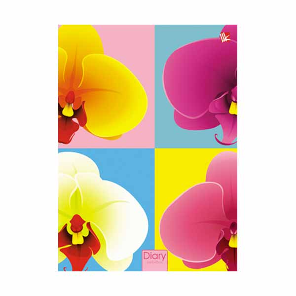 Ежедневник А5- не дат Listoff "Орнамент. Орхидеи" тв. обл., с порол. ЕЖЛ17516003