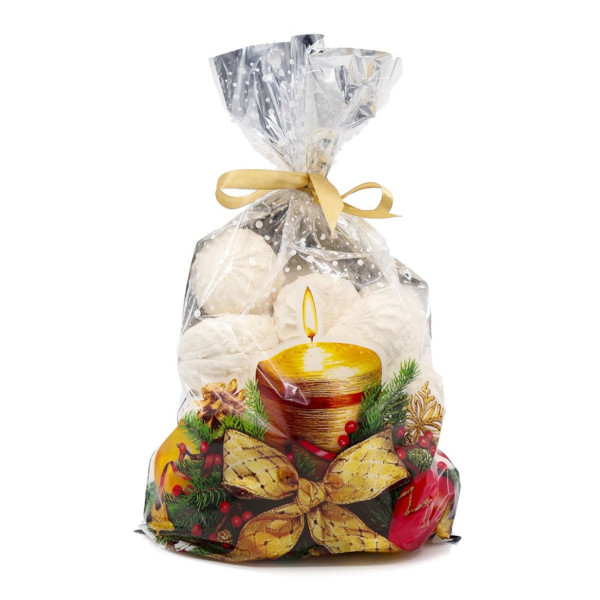 Пакет полимерный без ручек 40*25см "НГ. Тепло свечи" 20мкм ПП-4659 Миленд