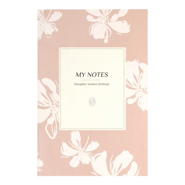 Блокнот А5- 32л "Цветы на бежевом" клетка, скоба, мягк.обл., картон, рисунок 72161 Феникс+