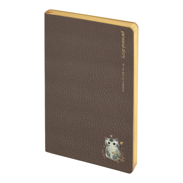 Ежедневник А5+ не дат Bruno Visconti "Love me. Котенок" интегр.обл., иск. кожа, корич. 3-743/24