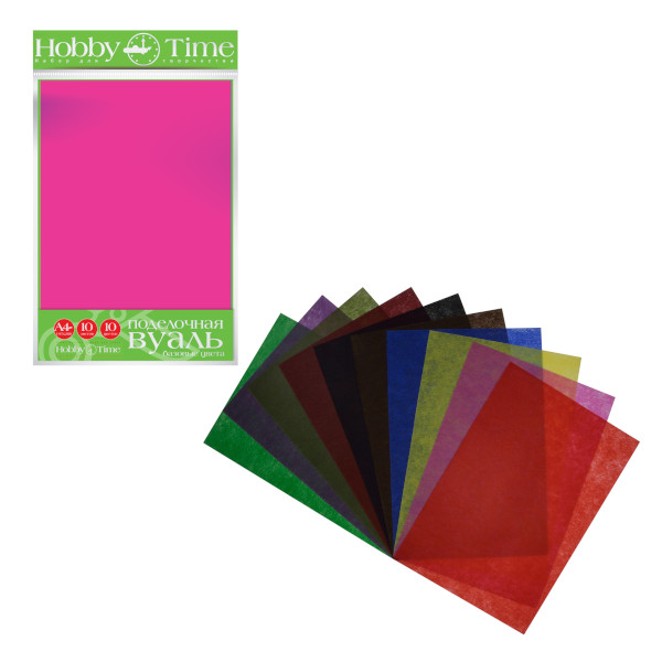 Набор поделочная вуаль "Базовые цвета" А4 10л/10цв 1 вид 11-410-191 Hobby Time