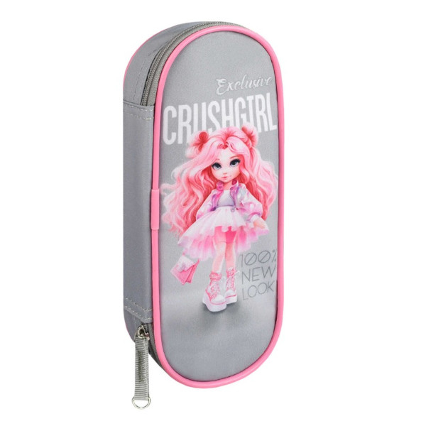 Пенал-футляр 1 отд., 20,5*7,5*4см "Красотка" без напол., микрофибра на ПВХ-осн. 68400 Феникс+