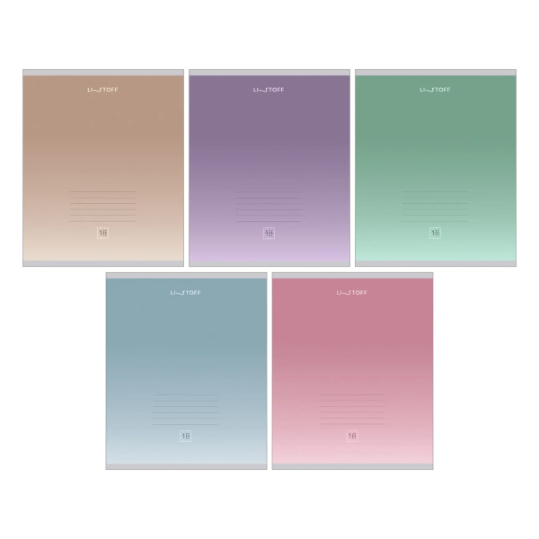 Тетрадь 18л А5 клетка "Notes" картон, ассорти N4744 Be Smart