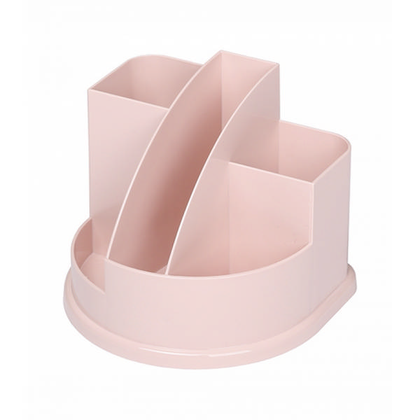Подставка для пиш. прин. "Авангард. Paris" 5 отд., 10,8*12,2*13,2см, пластик, розовый ОР542 Стамм