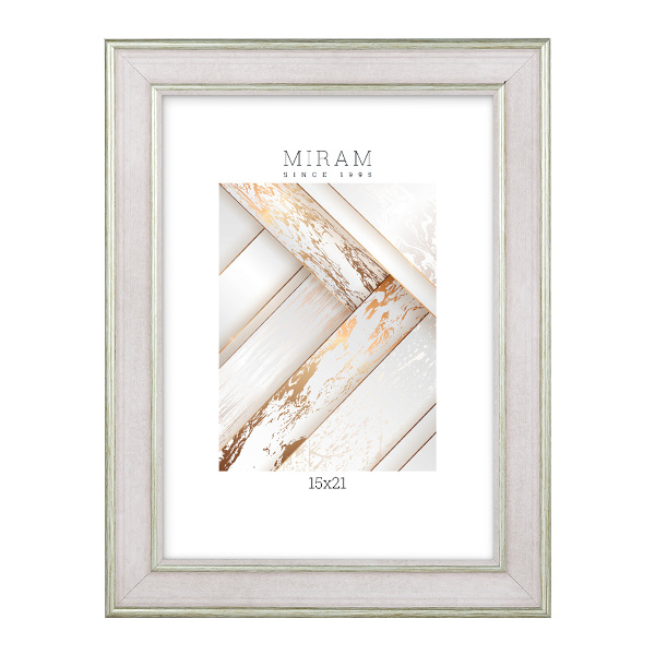 Фоторамка 15*21 пластик, багет 25мм, розовый, вставка пластик, ножка 642490-6 МИРАМ