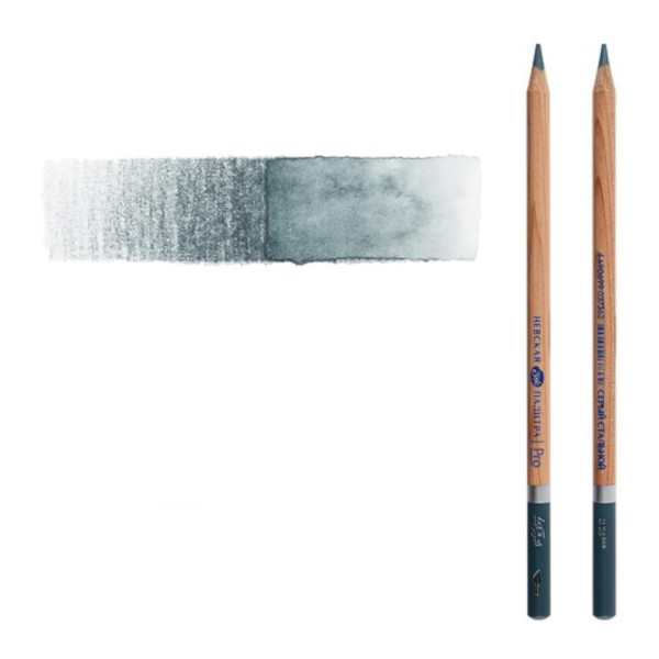 Карандаш акварельный Невская палитра "Белые ночи" №843 (серый стальной) круглый, дерево 158-843