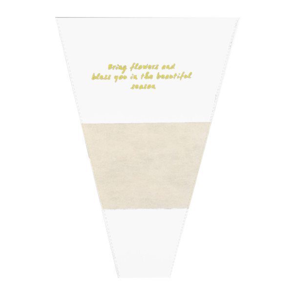 Пакет полиэтиленовый конус 26+7*37см "Для цветов" желтый 10547147 Upak land