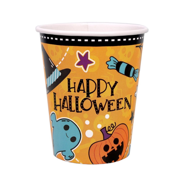 Стакан бумажный 250мл "Happy Halloween" (1уп*6шт) 7770241 Страна Карнавалия упаковка