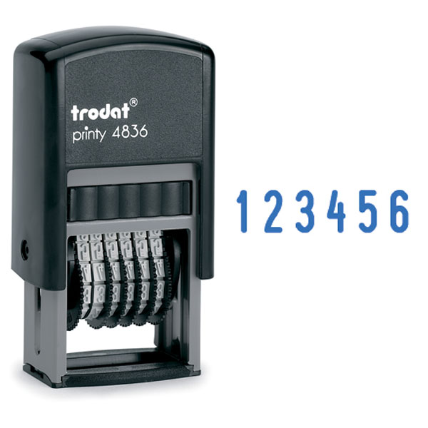 Мини-нумератор 13-ти разрядный h=3,8мм пластиковый Trodat 48313/0923399531982