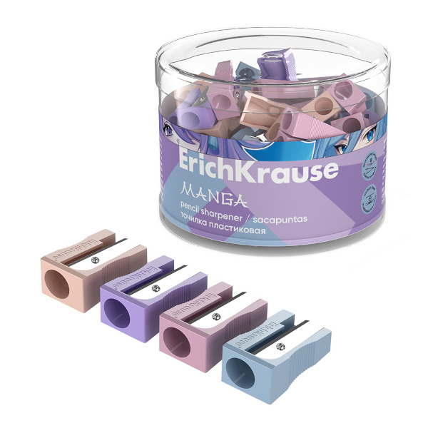 Точилка Erich Krause "EasySharp. Manga" 1 отв., пластик, ассорти 61257