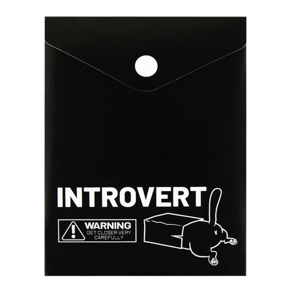 Папка-конверт на кнопке А6 (158*114мм), 1отд., 180мкм, рисунок "Интроверт" 69030 Феникс+