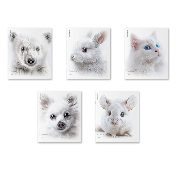 Тетрадь 48л А5+ клетка "Whiteout" картон, ассорти 63313 Erich Krause