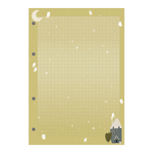 Сменный блок для тетрадей на кольцах А5  50л, клетка, рисунок "Boo" N6149 Be Smart