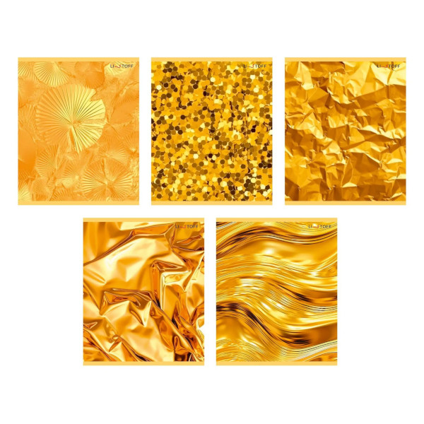 Тетрадь 96л А5 линейка "Золотые переливы" картон, ассорти ТЛ968693 Listoff