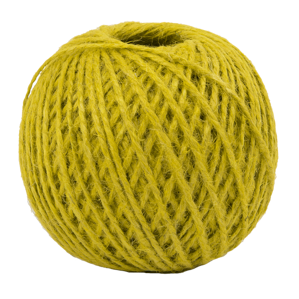 Шпагат джутовый Gamma 1100текс, 100м, клубок, желтый ШД6