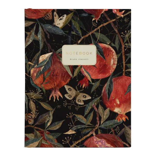 Тетрадь 80л А5 клетка на кольцах "Flora. Гранат" тв.обл., рисунок 7-80-634/05 Bruno Visconti