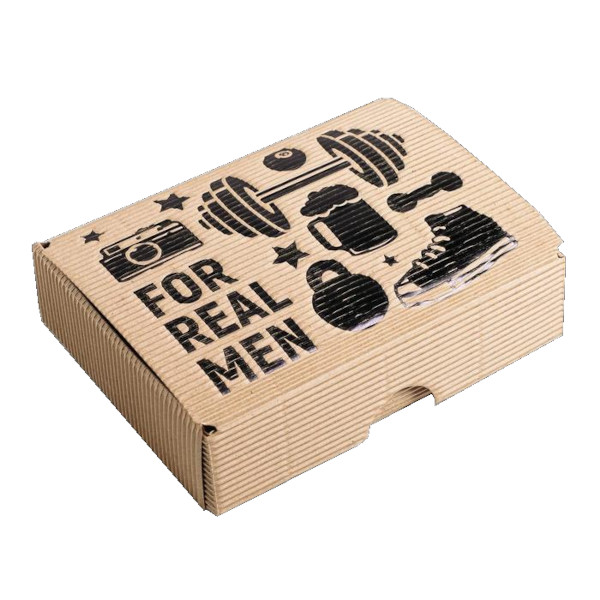 Коробка подарочная складная рифлёная "Мужская" 21*15*5см, карт. 4996066 Дарите Счастье