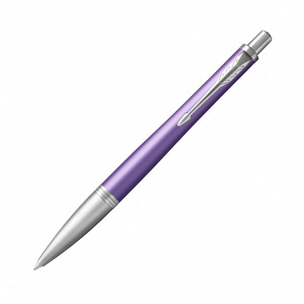 Ручка шар PARKER "Urban Premium Violet CT" синяя, фиол. алюм. корп., хром. отд., 1мм 1931623