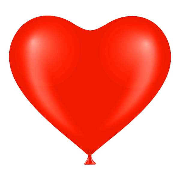 Набор шаров "Сердце" d-30см, 50шт, красный 828001 Орбиталь