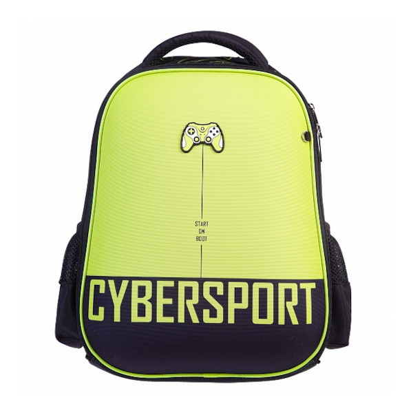 Рюкзак Hatber ERGONOMIC light "CYBER SPORT" светоотр., 1отд., 2кар.,1потайн. 38*29*12,5см NRk_71032