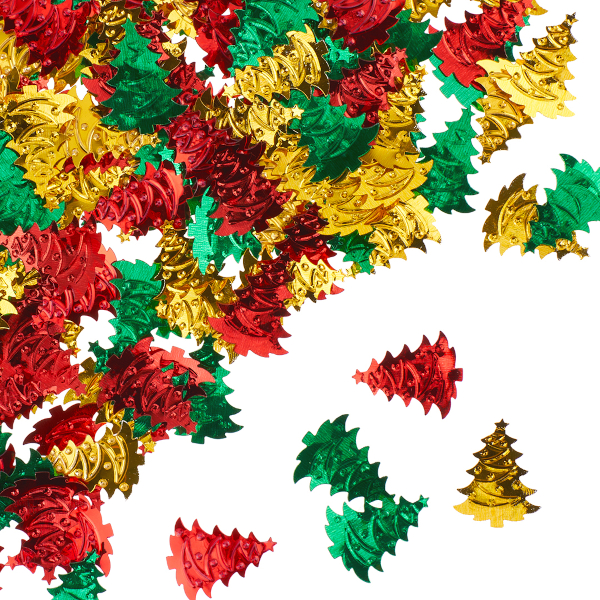 Конфетти фольгированное "Елочки" ассорти, 25мм, 15 гр 521340 Волна веселья