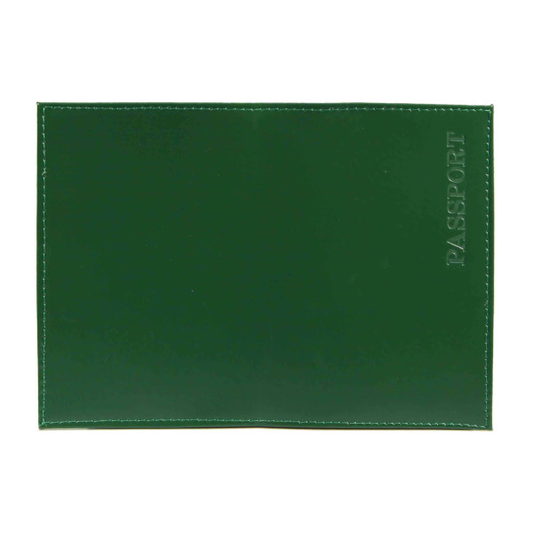 Обложка д/паспорта "PASSPORT" нат.кожа, конгрев, зеленый 1,01гр-PSP ШИК-206 Imige