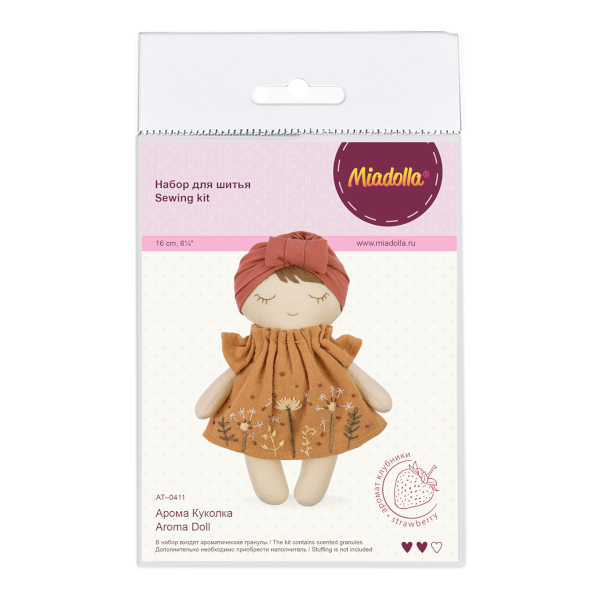 Набор для изготовления игрушки Miadolla "Арома Куколка" 16см AT-0411